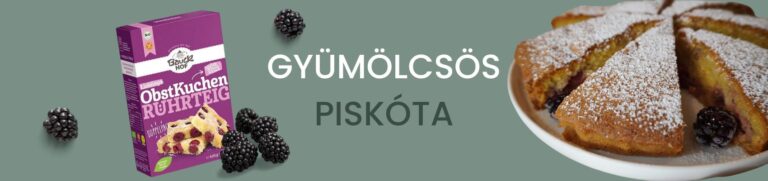 Gyümölcsös gluténmentes piskóta