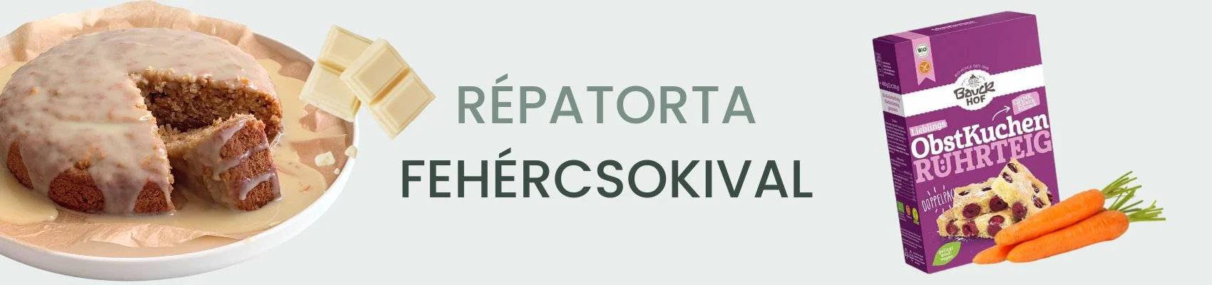 Répatorta fehér csoki öntettel