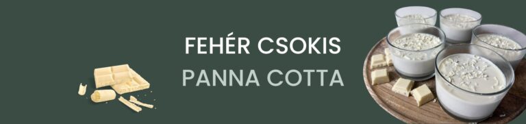 Fehér csokis Panna cotta