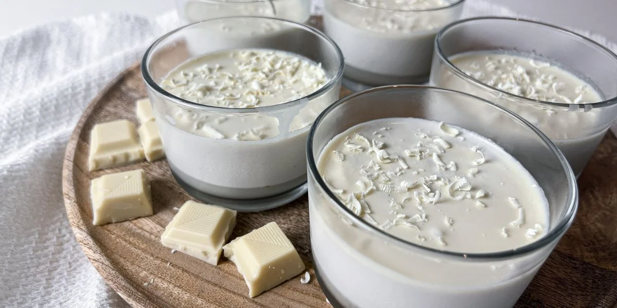 Fehércsokis Panna cotta