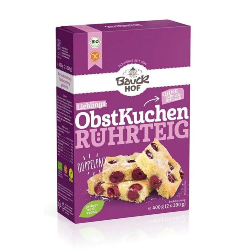 Bauckhof BIO gyümölcsös piskóta gluténmentes lisztkeverék