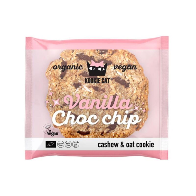 Kookie cat vaníliás csokis keksz gluténmentes keksz