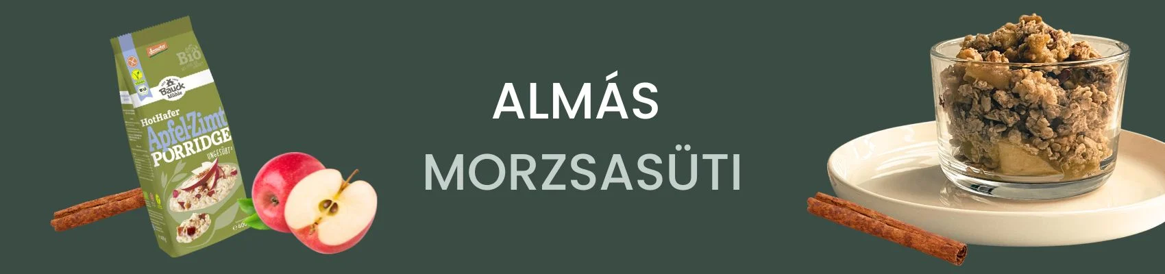Almás morzsasüti