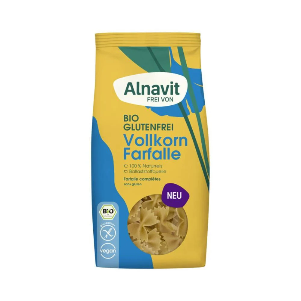 Alnavit bio gluténmentes farfalle masni tészta 250 g