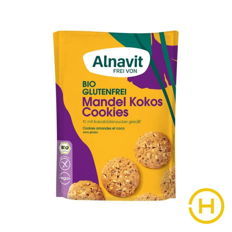 Alnavit bio mandulás kókuszos keksz 125g