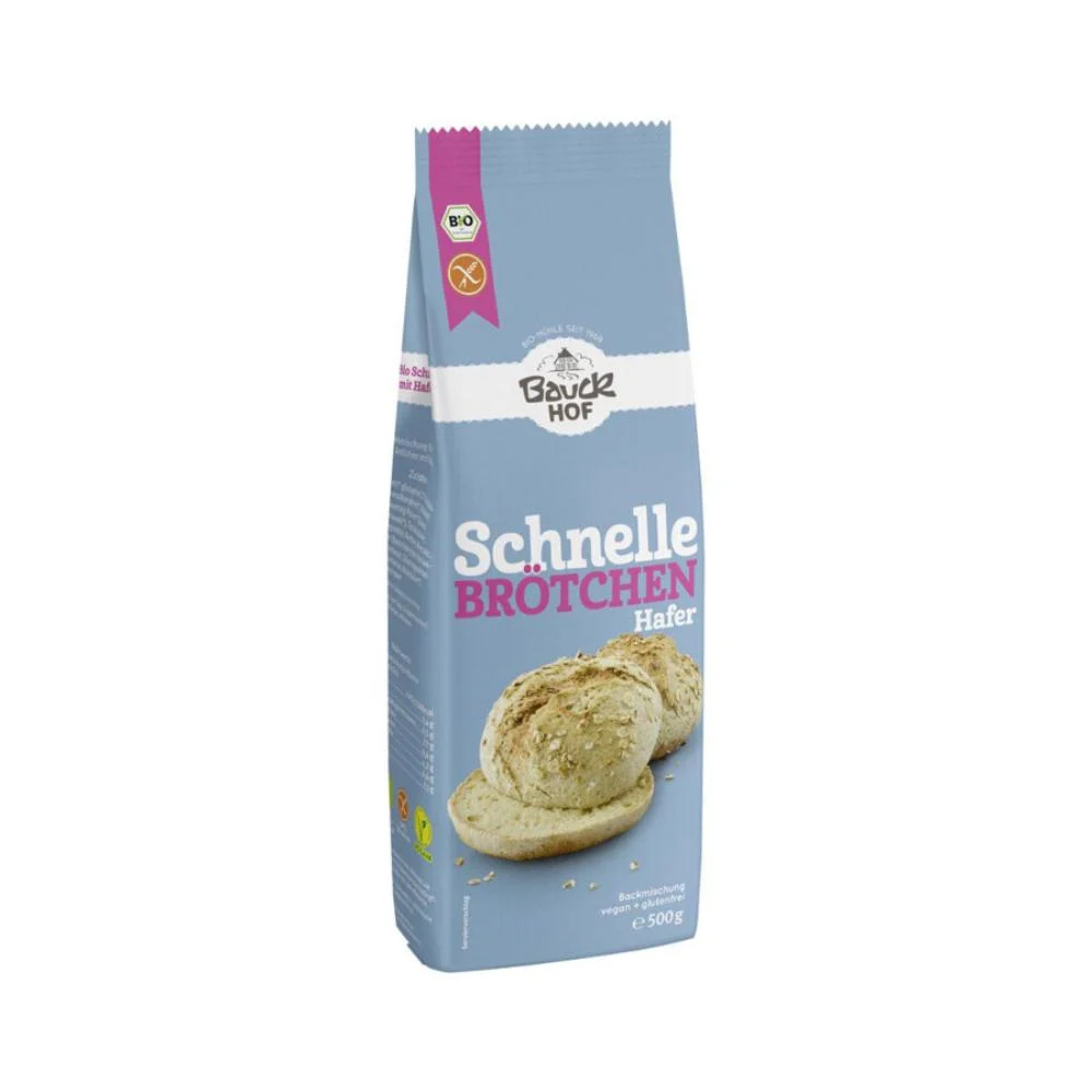 Bauckhof bio gluténmentes gyors zabos zsemlék 500g