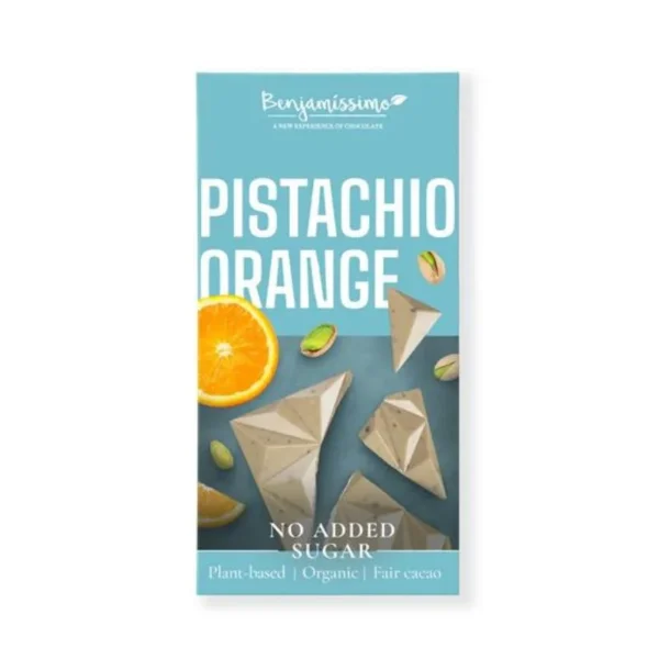 Benjamissimo bio pisztáciás-narancsos vegán csokoládé Benjamissimo bio pisztáciás-narancsos vegán csokoládé