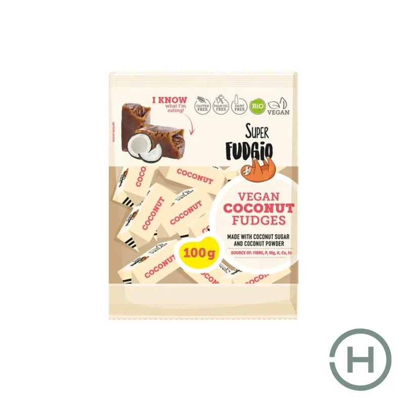 Fudgio bio kókuszos bio tejmentes karamella 100g