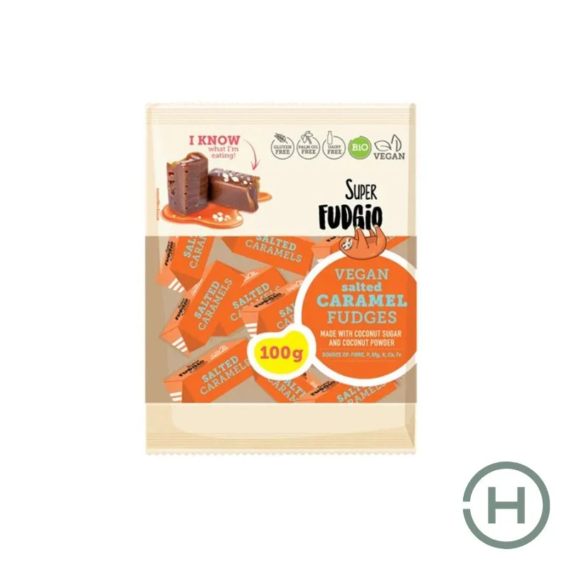 Fudgio bio sóskaramellás izű tejmentes karamella 100g