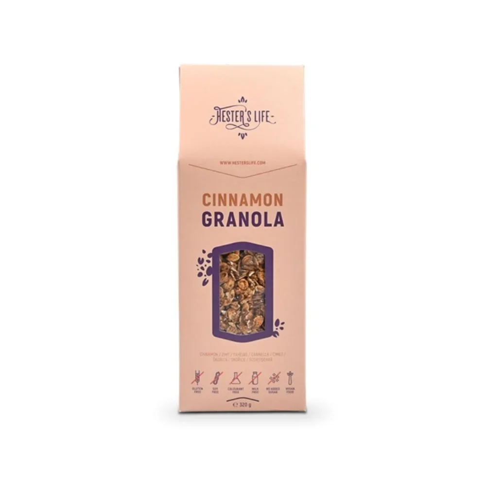 Hester's life fahéjas granola 320g