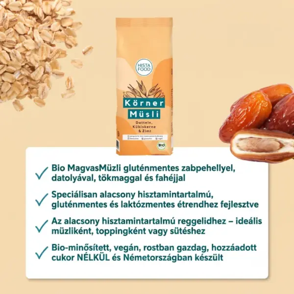 Histafood müzli jellemzők Histafood müzli jellemzők