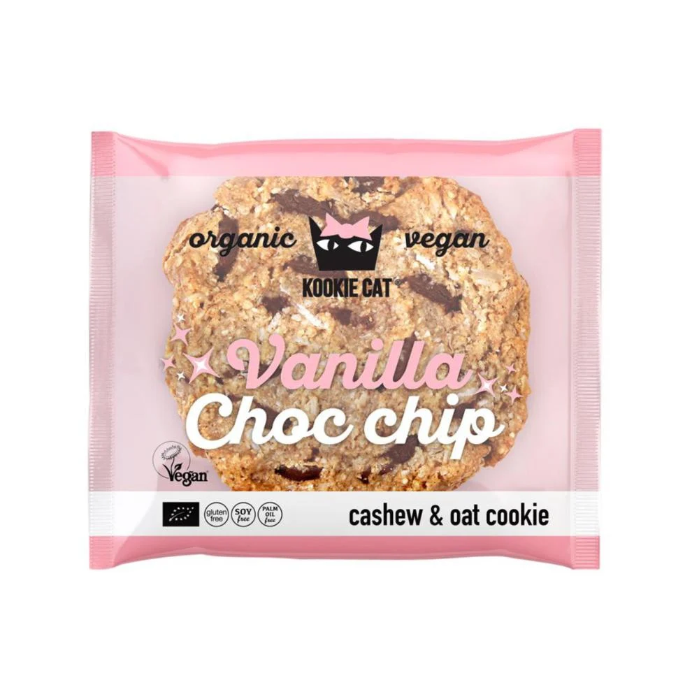 BIO Kookie Cat vaníliás csokis keksz – gluténmentes