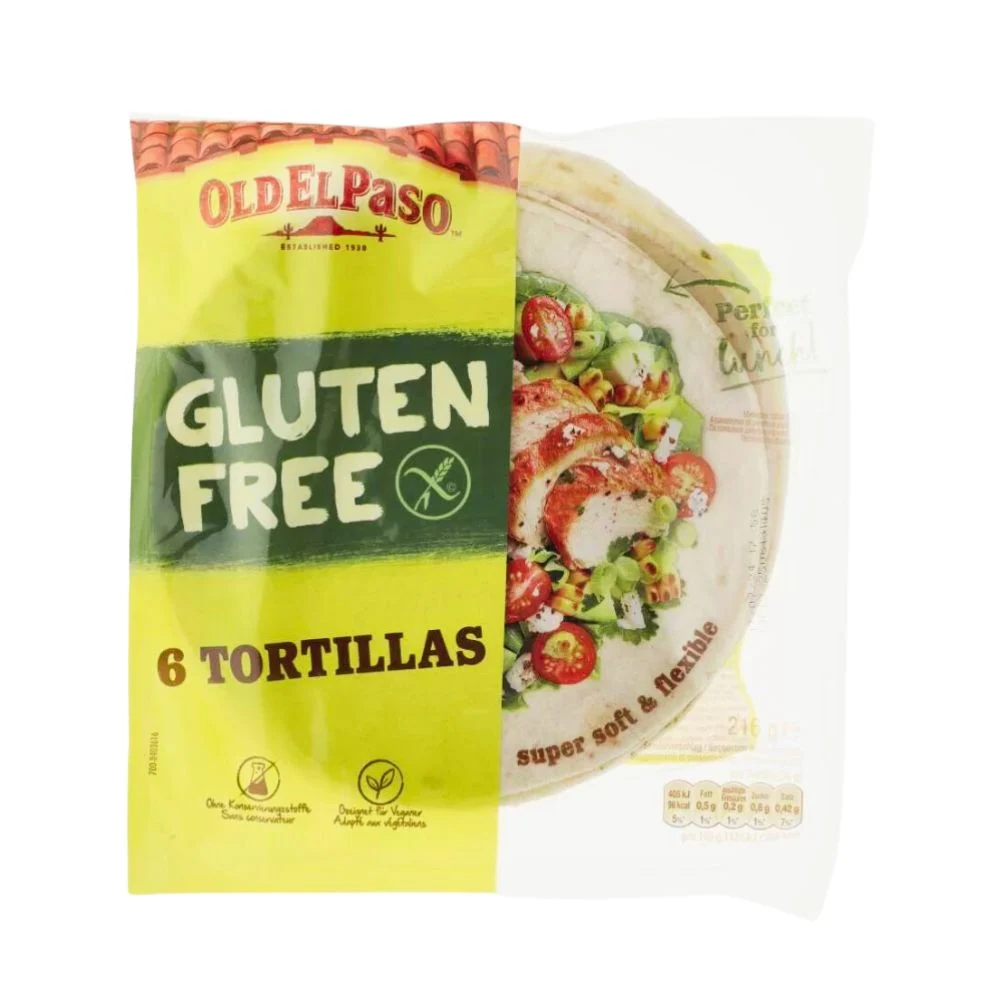 Old el Paso gluténmentes tortilla lepény 216 g