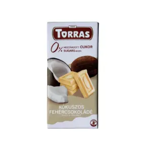 Torras kókuszos fehércsokoládé 75g