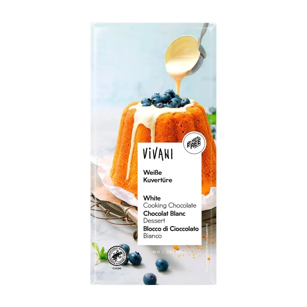 Vivani BIO fehércsokoládé tortabevonó 200g