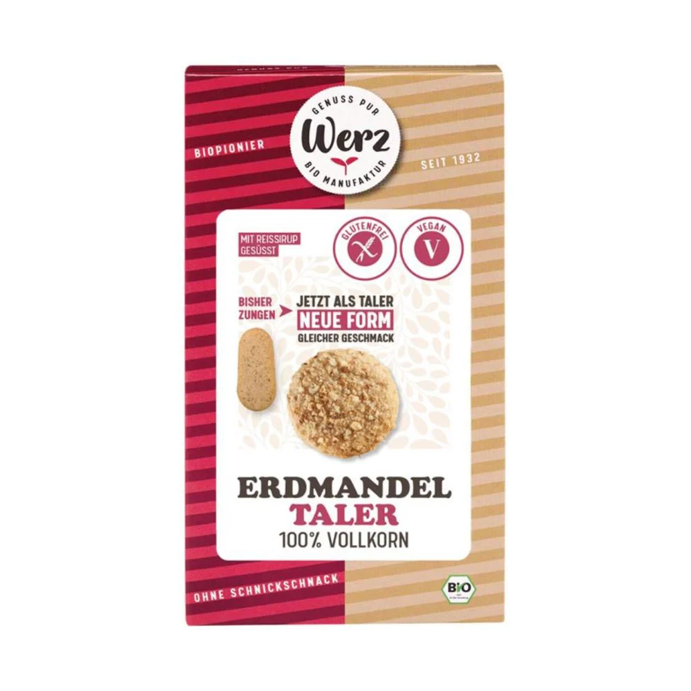 Werz bio rizs-földimandula keksz
