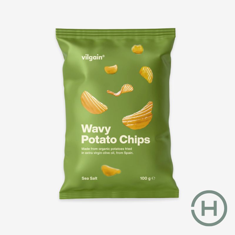 Vilgain bio hullámos chips olívaolajban sütve 100g