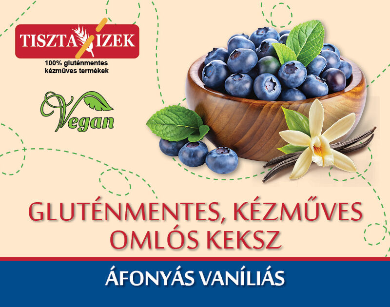 Tiszta Ízek gluténmentes áfonyás keksz