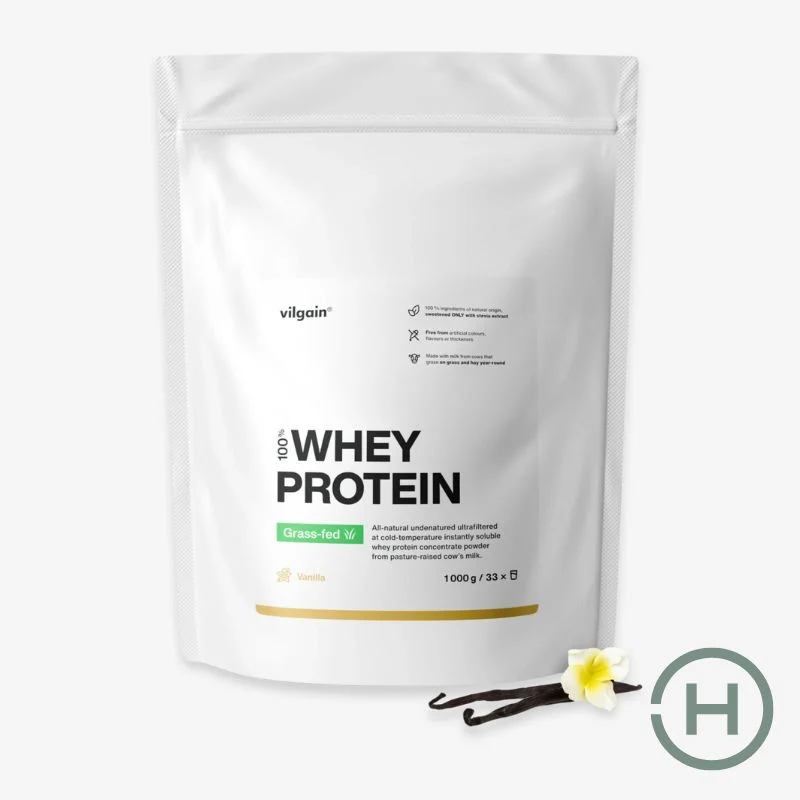 Vilgain grass fed Whey fehérje vaníliás 1000g