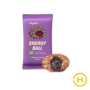 vilgain bio energy ball – áfonya és alma 30g