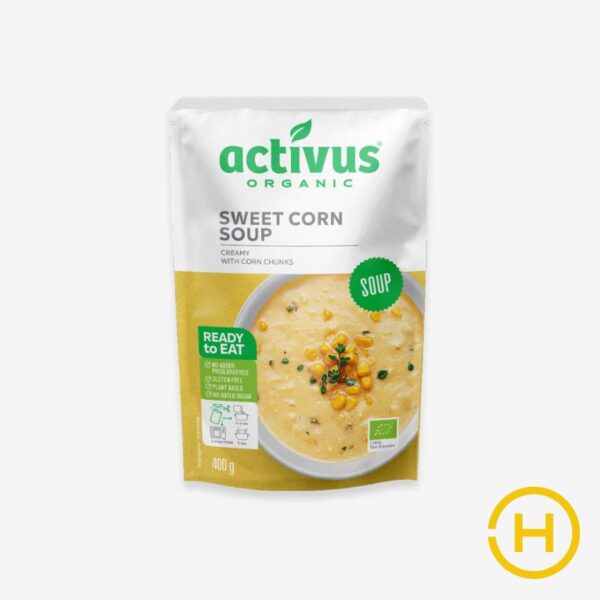 Activus bio kukorica krémleves innovatív zacskóban
