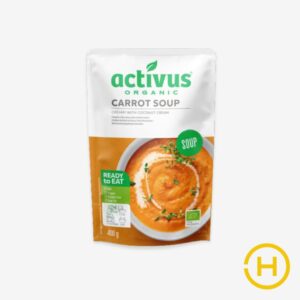 Activus bio sárgarépa krémleves 400g innovatív csomagolásban