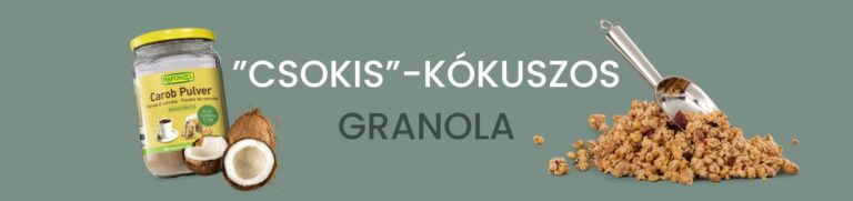 „Csokis”-kókuszos granola