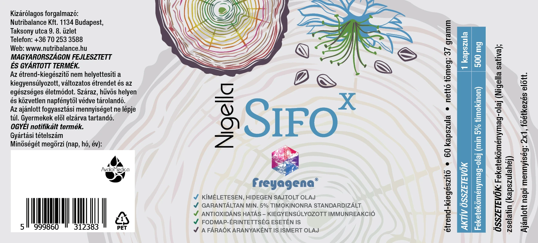 Freyagena nigella sifox termékleírás