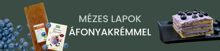 Naturgold mézes lapok áfonyás krémmel töltve