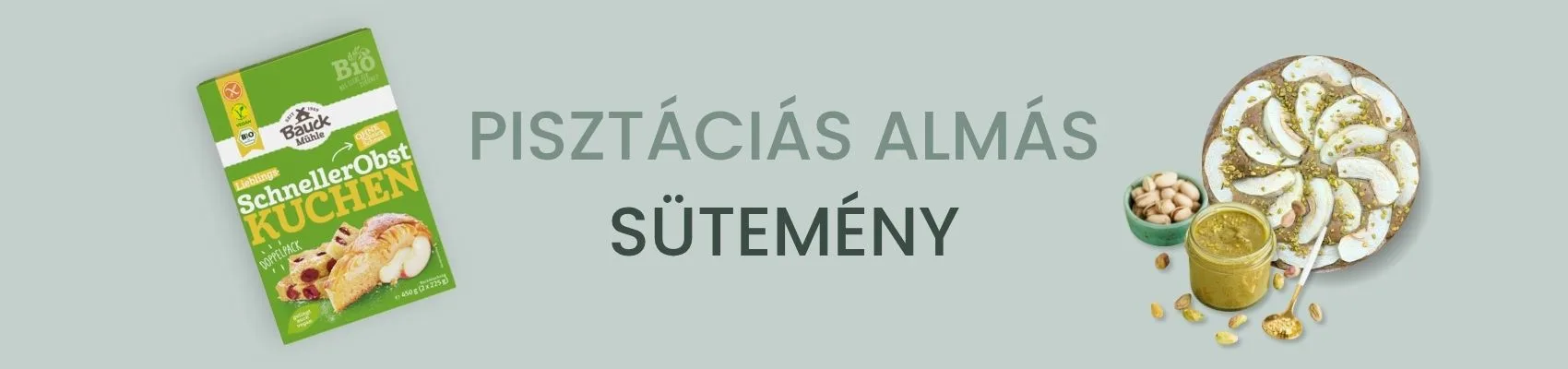 Pisztáciás-almás sütemény gluténmentes tojásmentes