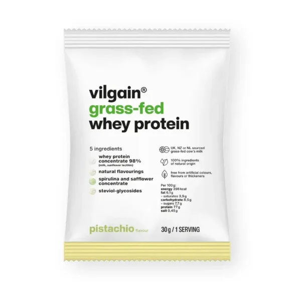 Vilgain grass fed Whey fehérje pisztácia 30g