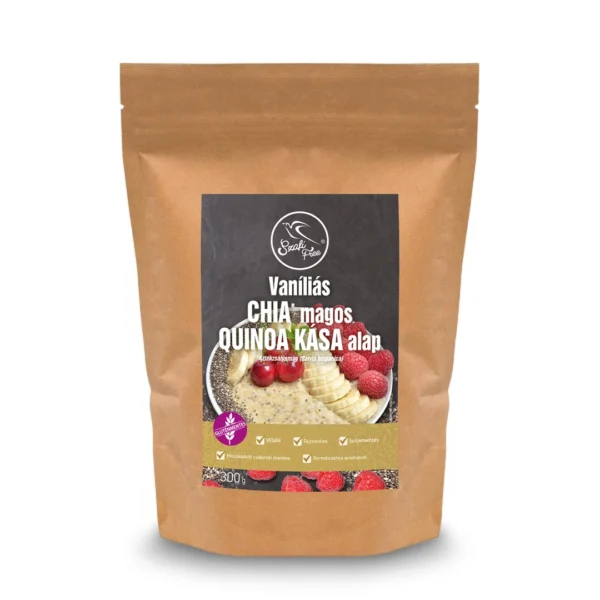 Szafi Free vaníliás chiamagos quinoa kása alap 300g Szafi Free Reggeliző Vaníliás CHIA magos QUINOA KÁSA alap 300g gluténmentes