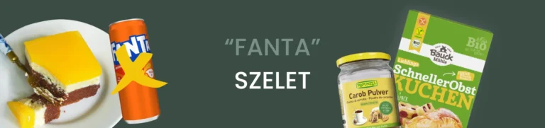 gluténmentes Fanta szelet
