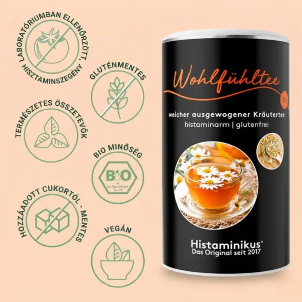 Histaminikus Wohlfühl teakeverék mentességek Histaminikus Wohlfühl teakeverék mentességek