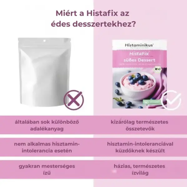 Histaminikus bio HistaFix édes desszert alap összehasonlítás Histaminikus bio HistaFix édes desszert alap összehasonlítás
