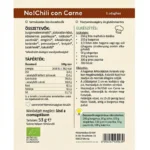 Histaminikus bio No! Chili con Carne alappor összetevők
