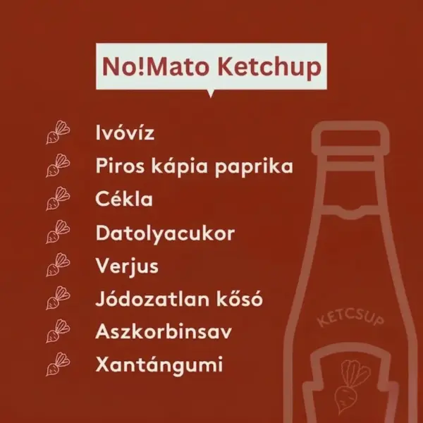 Histaminikus bio Nomato cékla ketchup összetevők Histaminikus bio Nomato cékla ketchup összetevők