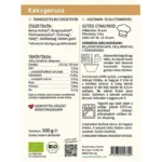 Histaminikus bio keksz lisztkeverék címke