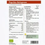 Histaminikus bio paprika bolognai összetevők