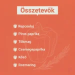 Histaminikus bio paprika pesto összetevők