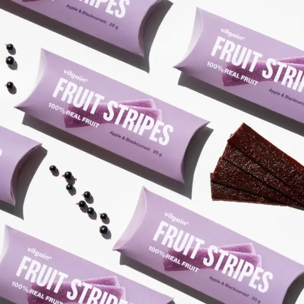 Vilgain fruit stripes alma-áfonya 20g (2) Vilgain fruit stripes alma-áfonya 20g (2)