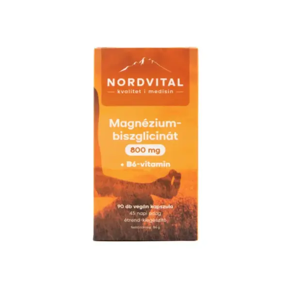 Nordvital magnézium-biszglicinát+B6 90db