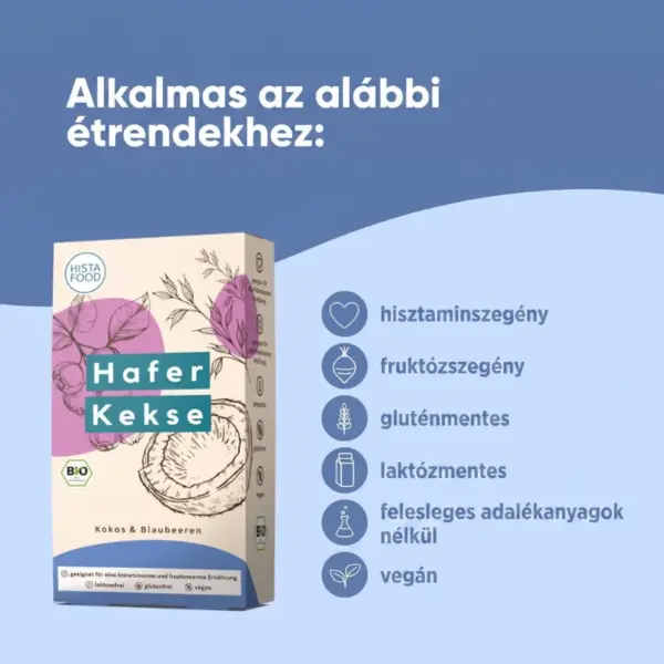 Histafood bio zabkeksz kókuszos- áfonyás (2) Histafood bio zabkeksz kókuszos- áfonyás (2)
