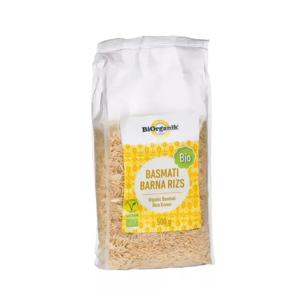 Biorganik bio basmati barna rizs 500g