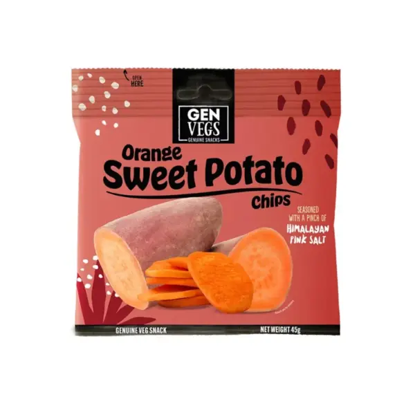 Genuine Snacks Édesburgonya chips 45g