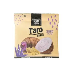 Genuine Snacks Enyhén sózott Taró chips 45g