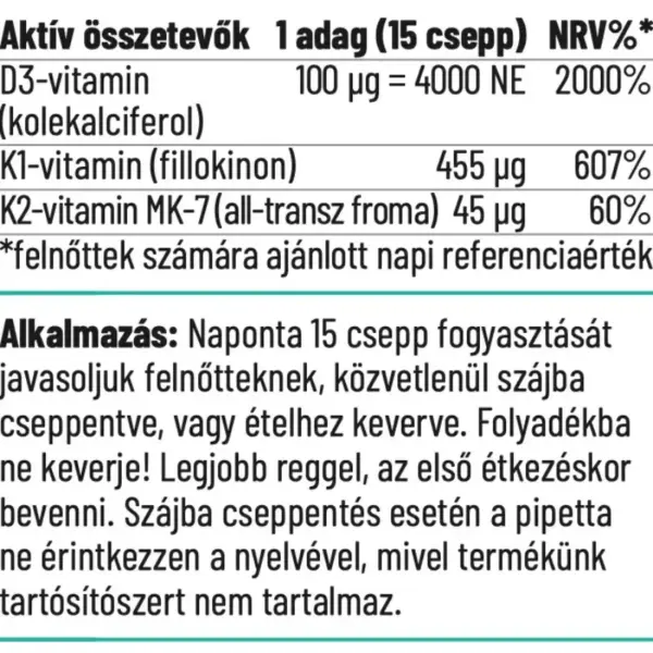 Nordvital K2+D3 vitamin csepp 30ml (1) Nordvital K2+D3 vitamin csepp 30ml (1)