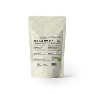 pai-mu-tan tea címke