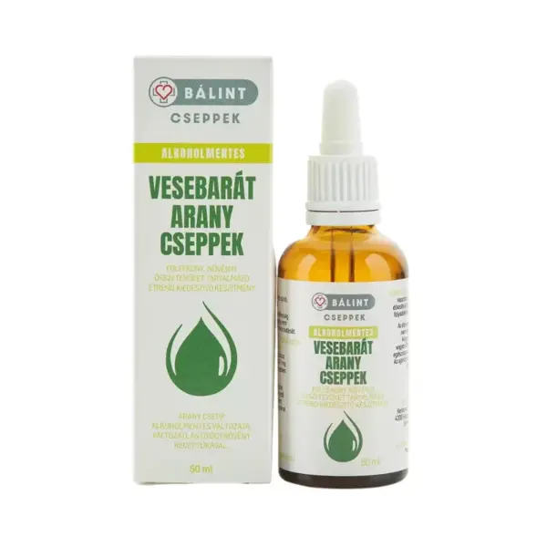 Bálint Cseppek ALKOHOLMENTES Vesebarát-Arany cseppek 50ml Bálint Cseppek ALKOHOLMENTES Vesebarát-Arany cseppek 50ml